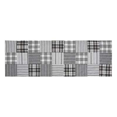 Sawyer Mill Black and White 36" Quilted Table Runner