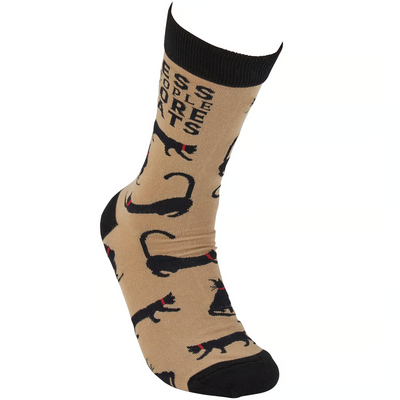Less People More Cats Fun Novelty Socks