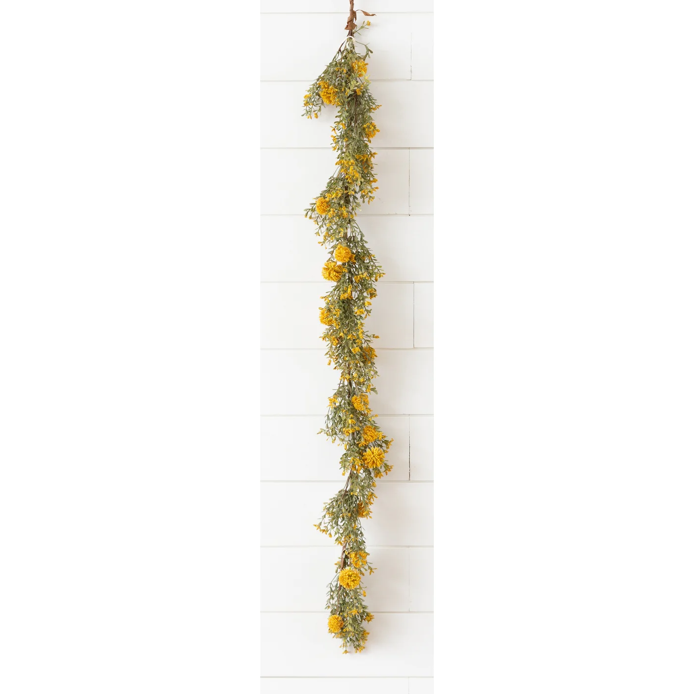 Gold Billy Button 49" Faux Floral Garland