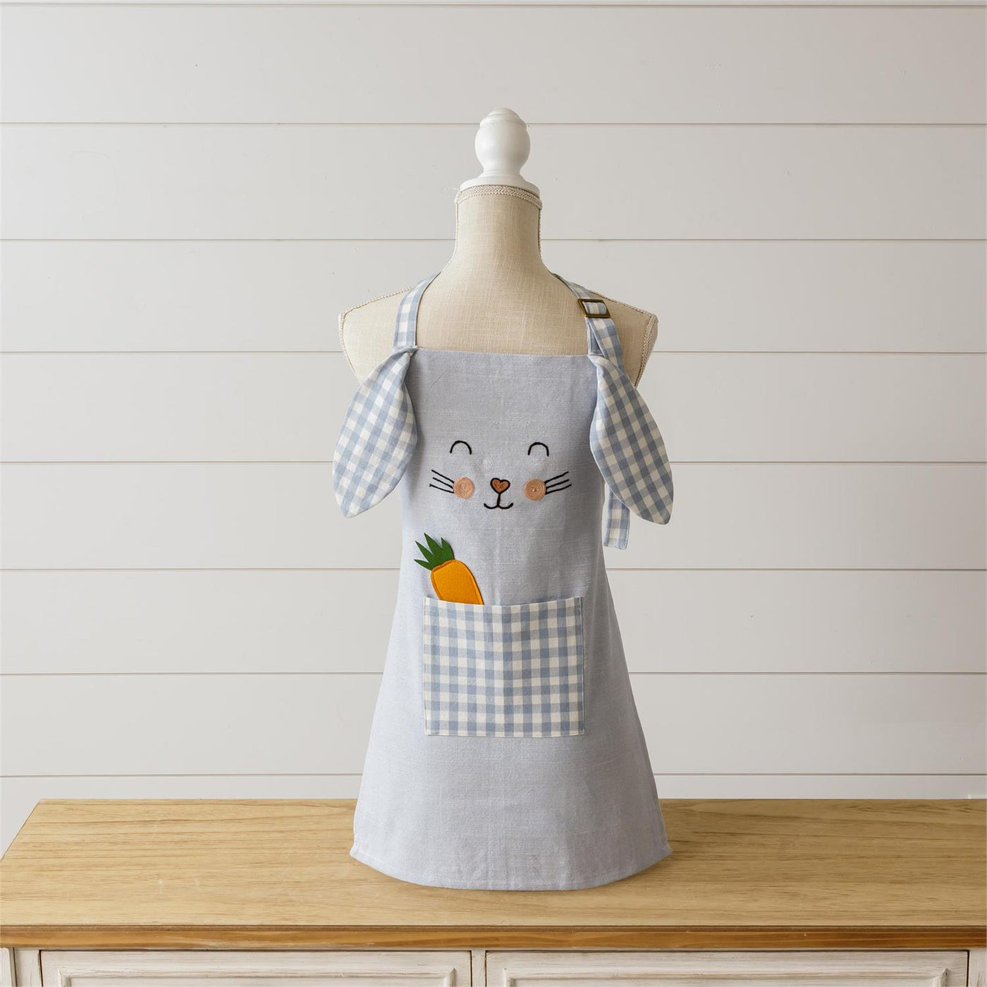 Sweet Bunny Chid's Apron with Pocket