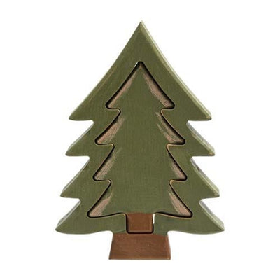 Wooden Christmas Tree Cutout Set of 2