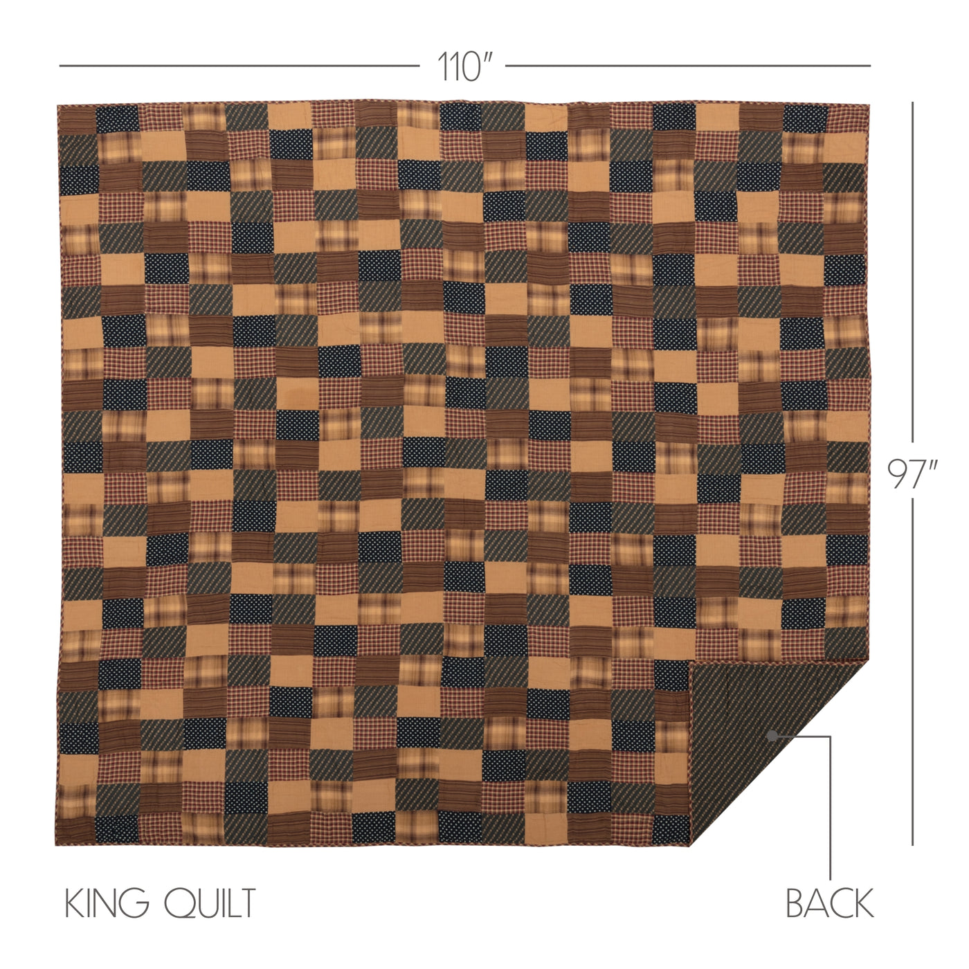 Patriotic Patch King Quilt