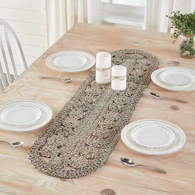 Celeste Blended Pebble Indoor/Outdoor 48" Oval Table Runner