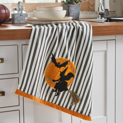 🧙‍♀️✨ 7 WITCHY DAYS DAY 1 Witching Hour Spooky Halloween Kitchen Dish Towel