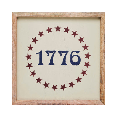 1776 Stars 7" Americana Wooden Sign