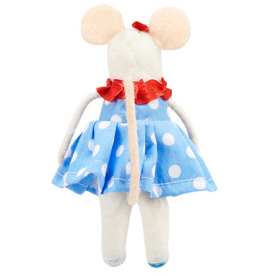 Americana Polka Dot Mouse Felt Critter