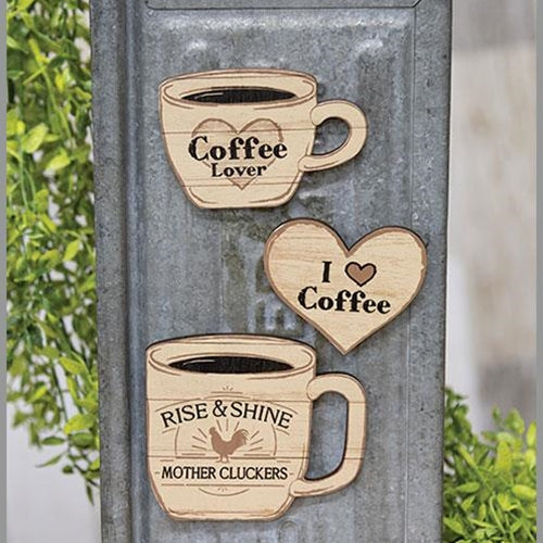 Set of 3 Coffee Lover Magnets