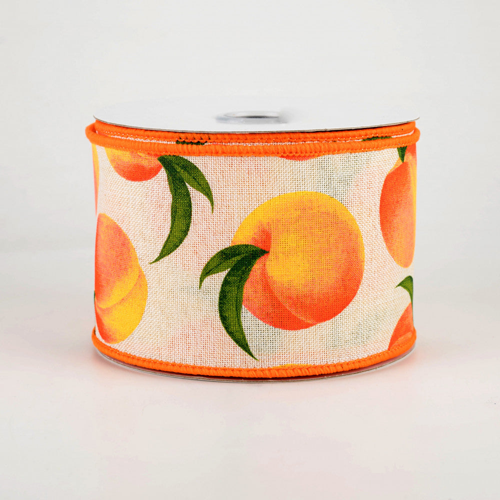 🔥 Peaches on Cream Ribbon 2.5" x 10 yards