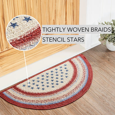 Celebration Americana Half Circle Jute Rug