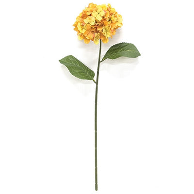 Golden Hydrangea 28" Faux Floral Stem