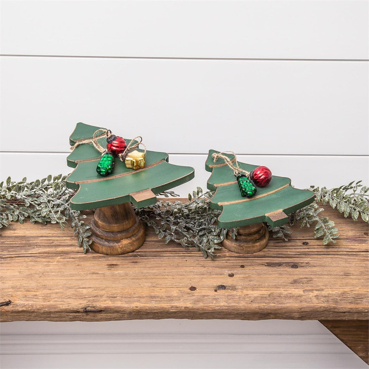 Set of 2 Mini Christmas Tree Display Risers