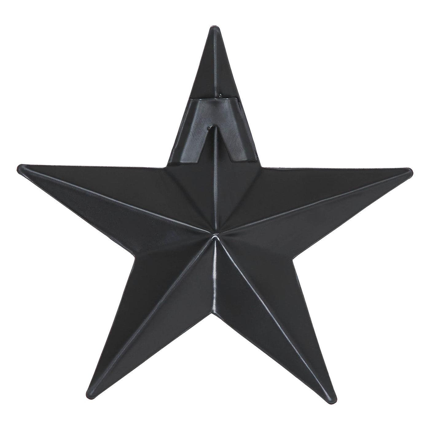 Distressed Black Metal Star 4"