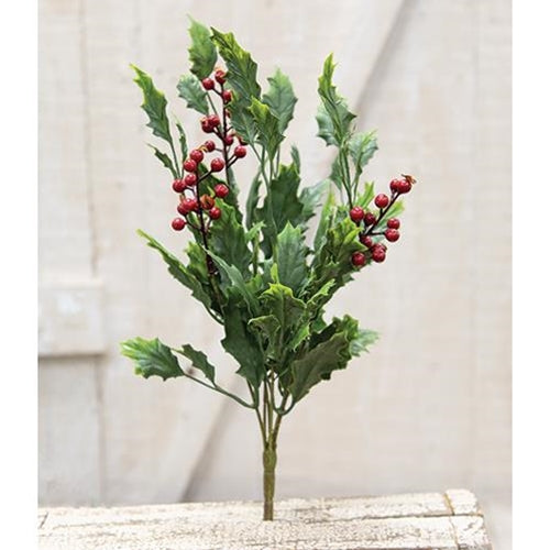 💙 Dazzling Holly 14" Faux Foliage Bush