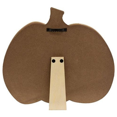 Trick or Treat Pumpkin Easel Sign 8.5" H