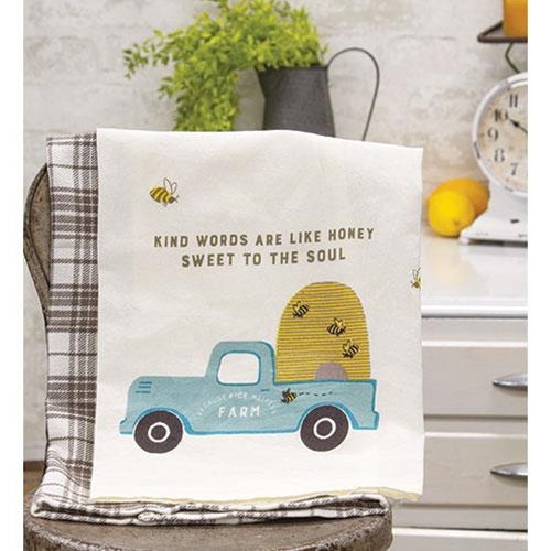 Kind Words Are Like Honey Sweet To The Soul Kitchen Towel Set