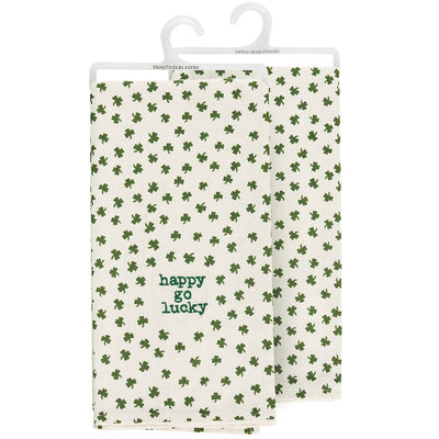 Happy Go Lucky St Patrick's Day Kitchen Towel