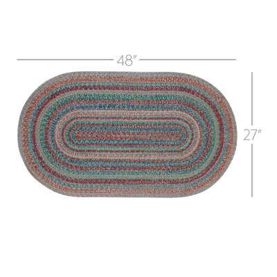 Multi Jute Rug Oval w/ Pad 48"