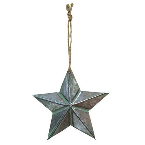 Galvanized Metal 6" Small Barn Star