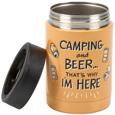 Camping And Beer That's Why I'm Here Can Cooler