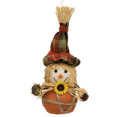 Harvest Scarecrow With Sunflower Ornament