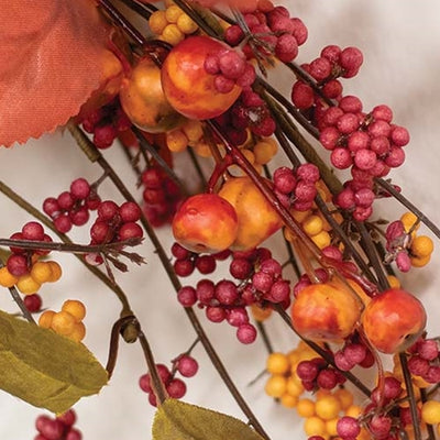 Bountiful Berries & Leaves 5 Ft Faux Foliage Garland