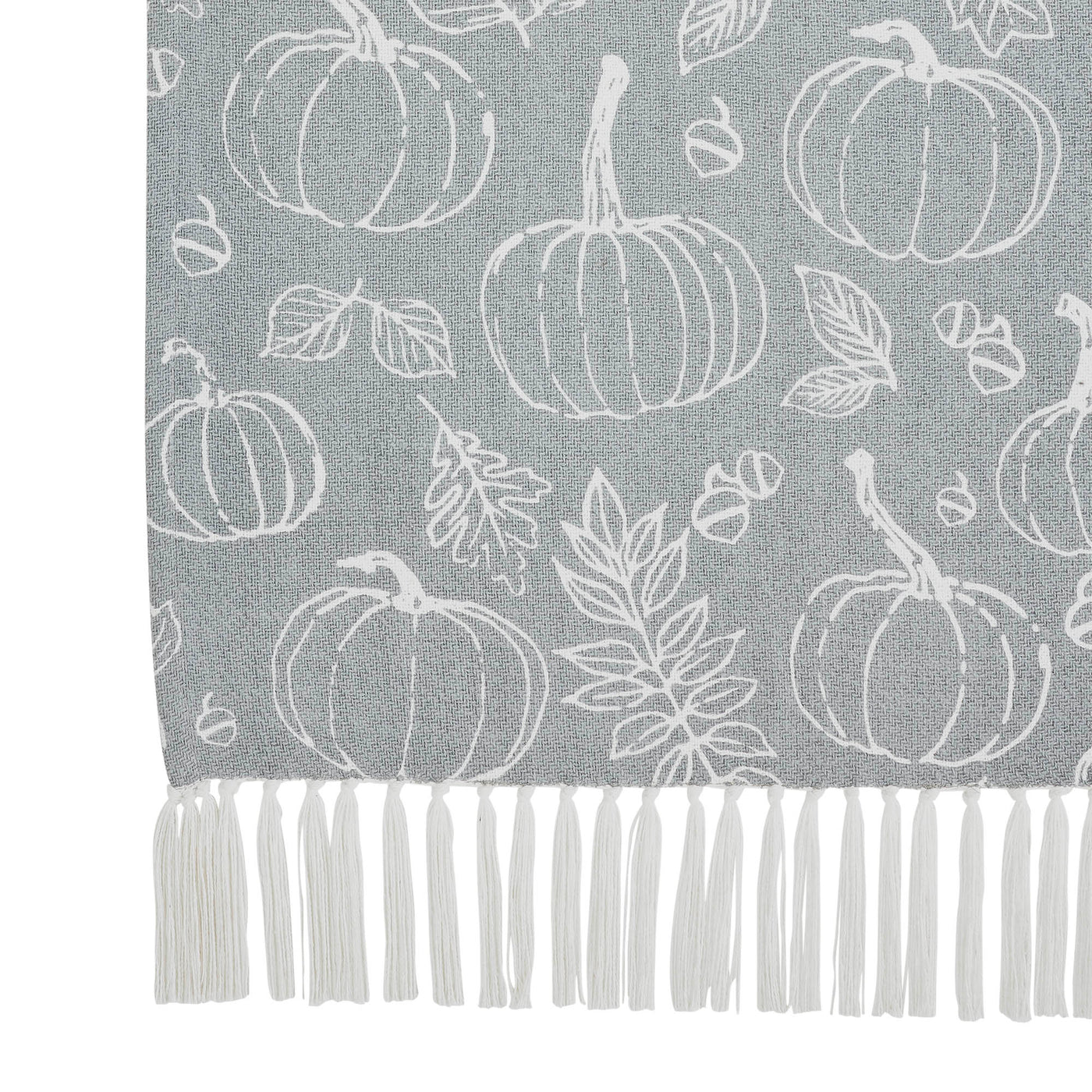 Silhouette Pumpkin Grey Throw 50" x 60"