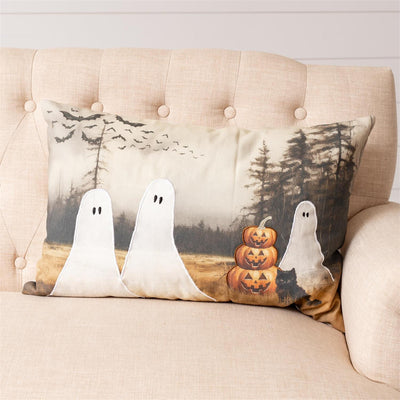 Ghosts in the Forest Halloween 24" Accent Pillow
