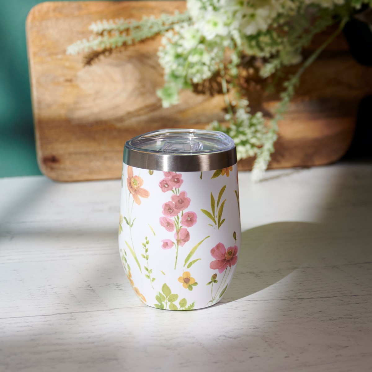 Flower Garden 12 oz Hot Cold Tumbler