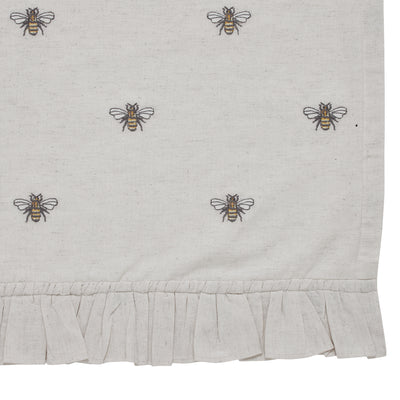 Embroidered Bee Valance 16" x 90"