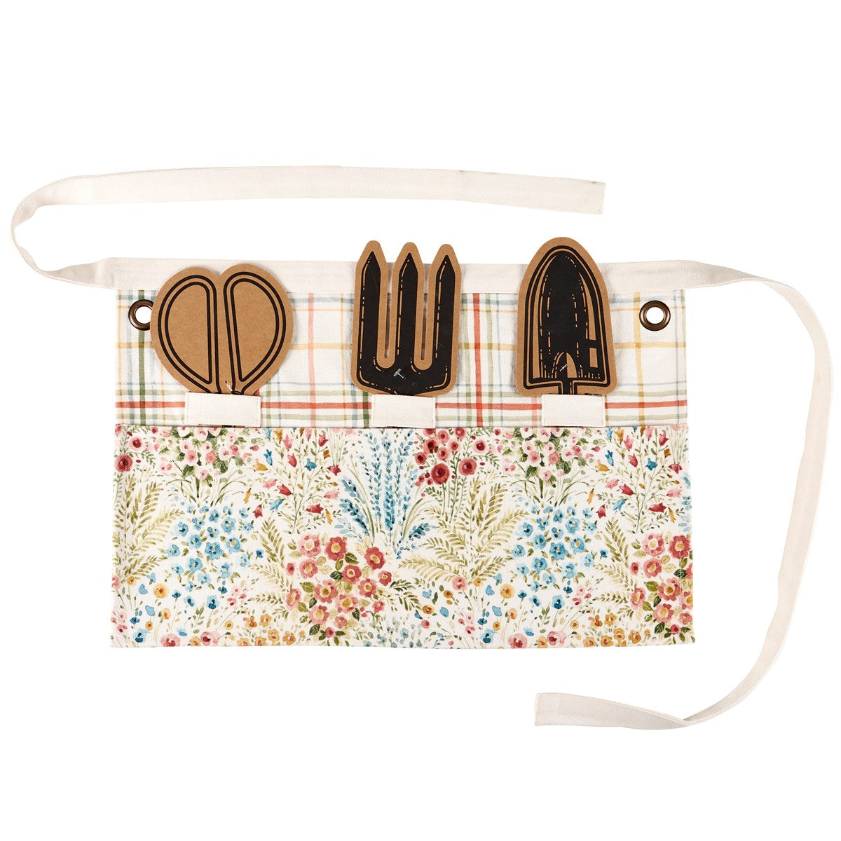 Floral Pattern Gardening Half Apron