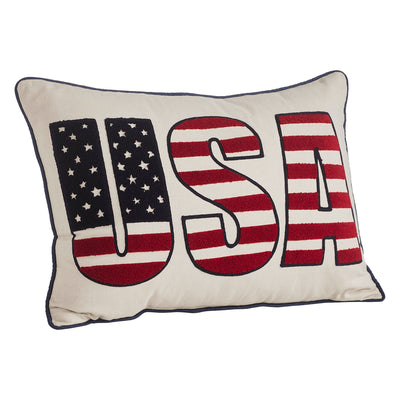 USA Flag Pillow 14" x 20"