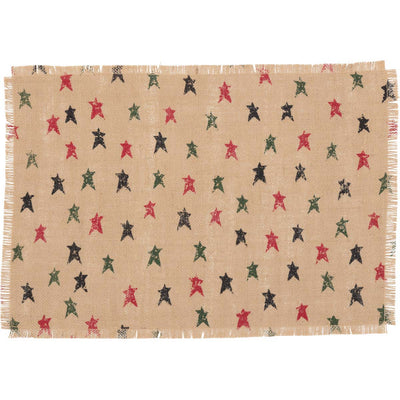 💙 Set of 6 Americana Star Jute Placemats