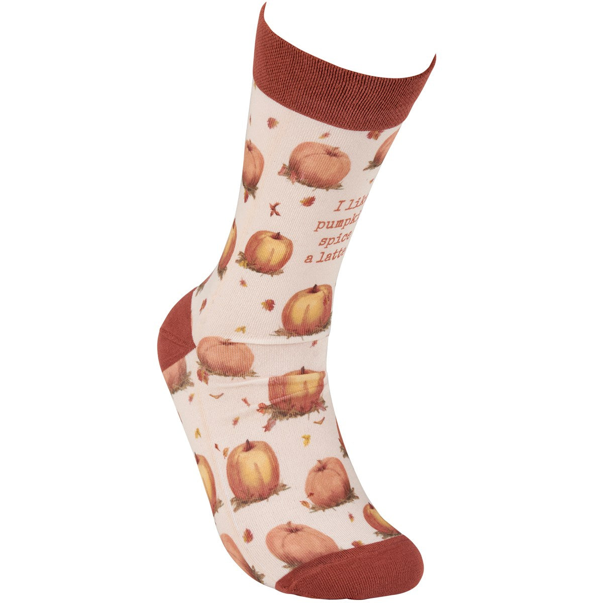 I Like Pumpkin Spice A Latte Fun Novelty Socks