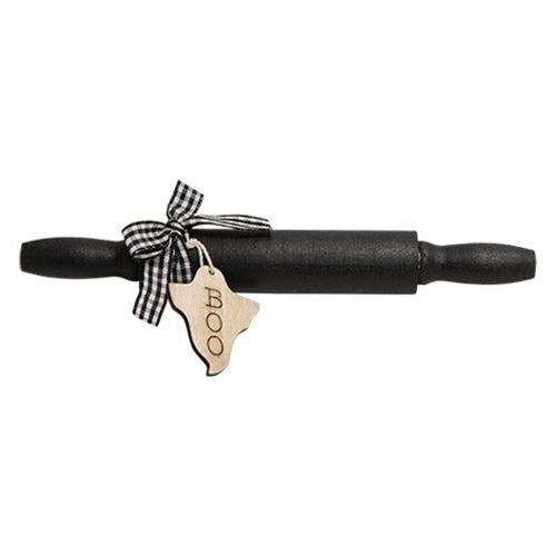 Boo Ghost Mini Decorative Wooden Rolling Pin