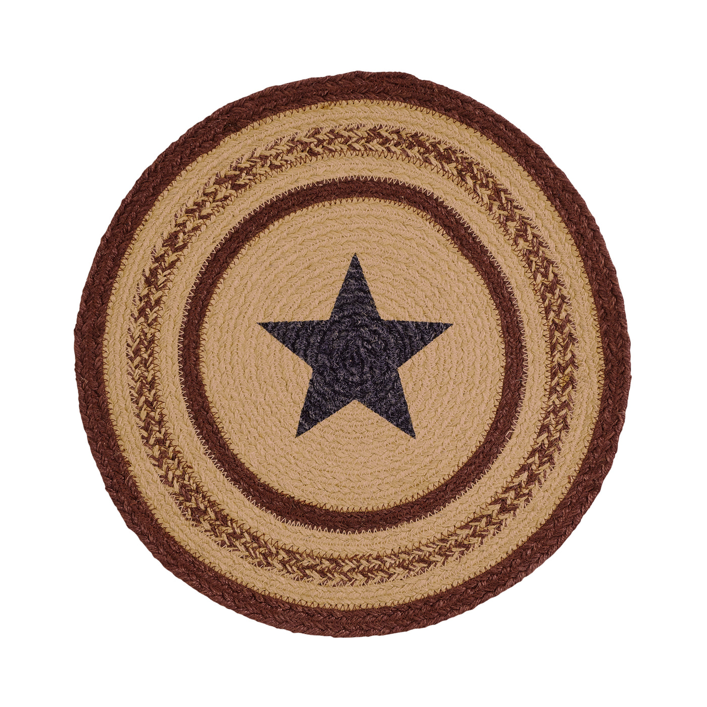 Potomac Americana Stencil Star 15" Jute Trivet