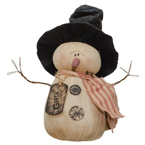 Garth H Gear Snowman Fabric Figure