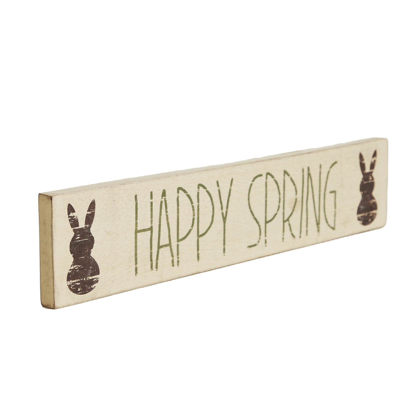 Happy Spring Bunny 14" Wooden Sign