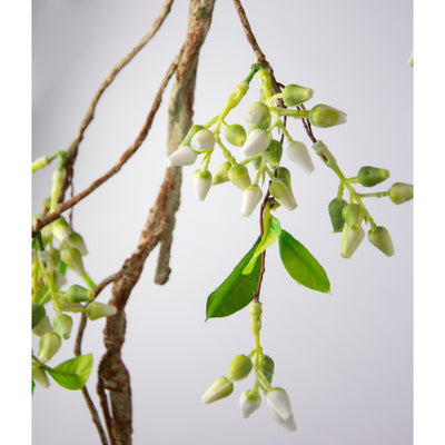 White Seeded Berry 62" Faux Foliage Vine Garland