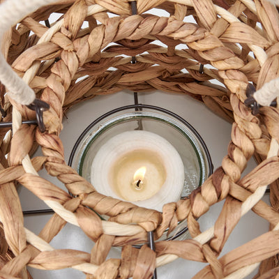 Raffia Woven Natural Style Lantern