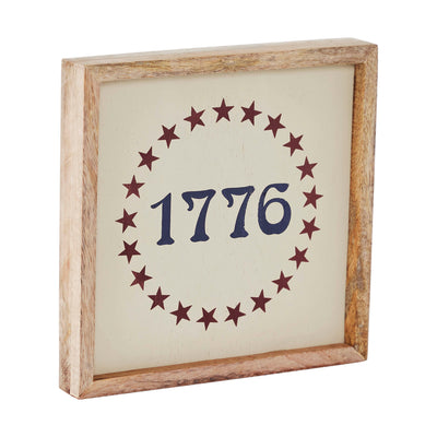 1776 Stars 7" Americana Wooden Sign