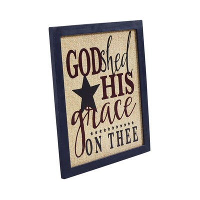 God Shed His Grace On Thee 12" Sign