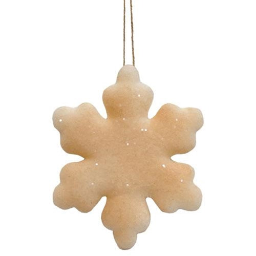 Glitter Snowflake 3" Felt Ornament