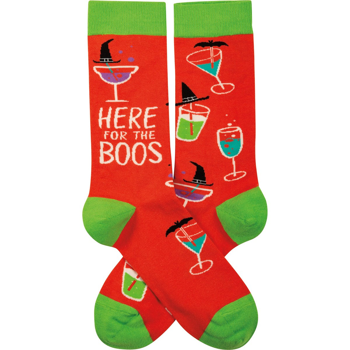 Here For The Boos Fun Halloween Novelty Socks