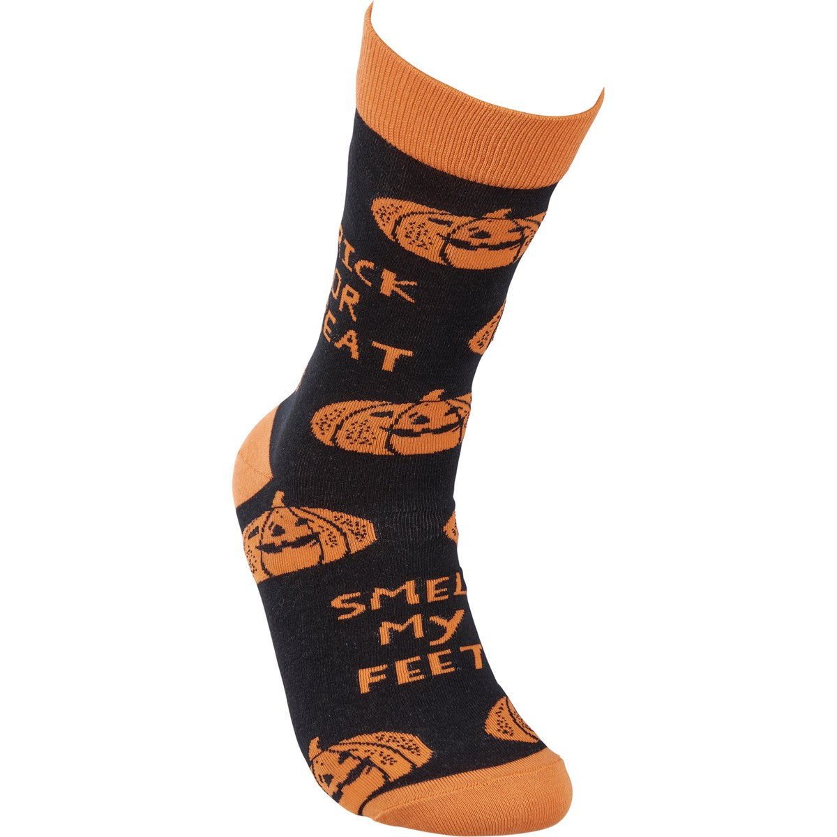 Trick Or Treat Smell My Feet Halloween Socks