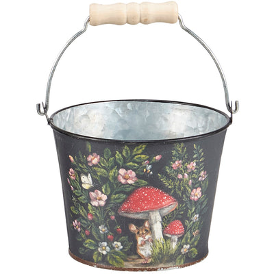 Set of 4 Woodland Animals and Flowers Bucket Set