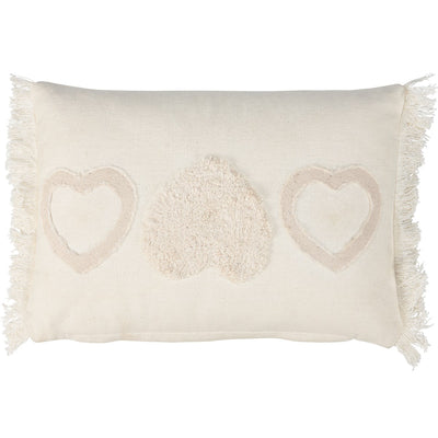 Textured Heart Accent Pillow 10" x 15"