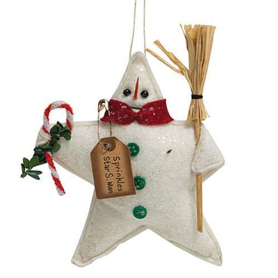 DAY 24 ✨ 25 Days of Ornaments ✨ Sprinkles Star Snowman Ornament