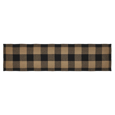 Black and Tan Check 48" Table Runner