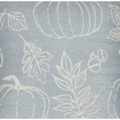 Set of 2 Silhouette Pumpkin Grey Placemats