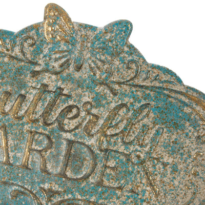 💙 Distressed Butterfly Garden Metal Stake